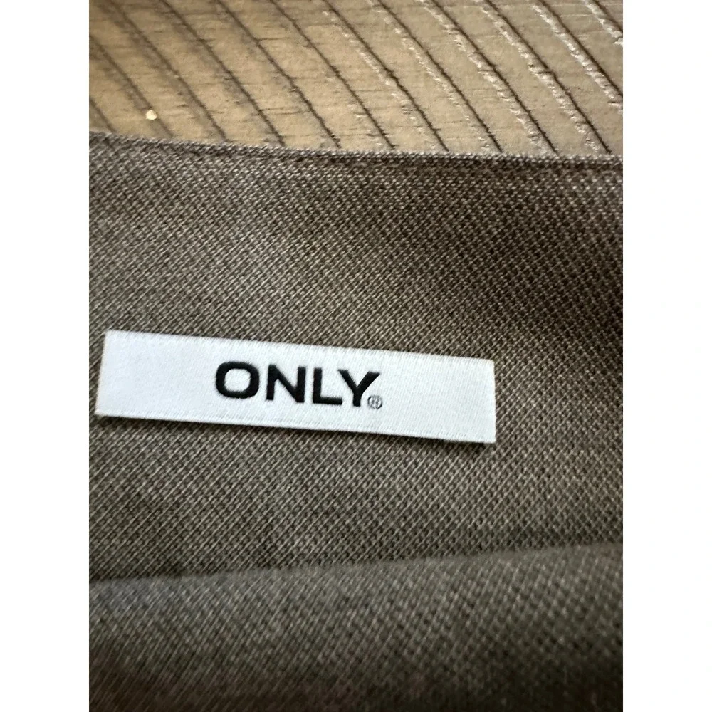 ONLY Grey Brown Pleated Mini Skirt – Size M (Piper Pleated‎ Skirt)
